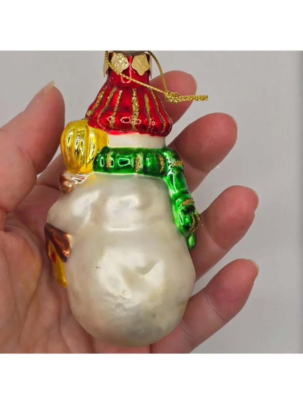 Christmas Ornament Glass Snowman Thomas Pacconi Museum Series 2003 Holiday VTG